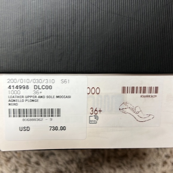 AGNELLO PLONGE AUTHENTIC USED BLACK LEATHER GUCCI LOAFERS WOMEN SIZE 36 1/2. - Picture 9 of 9